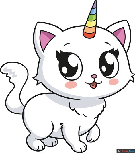 unicorn cat drawing|beautiful unicorn drawing.